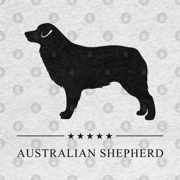 Australian Shepherd Black Silhouette by millersye